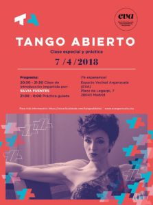 Clase y práctica de tango con Silvia Fuentes
