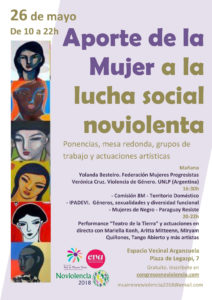 Jornada: Aporte de la mujer a la lucha social noviolenta