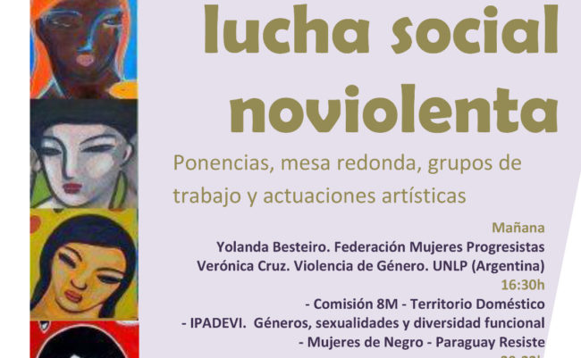 Jornada: Aporte de la mujer a la lucha social noviolenta